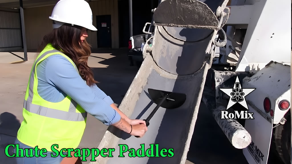 RoMix Chute scraper Paddles
