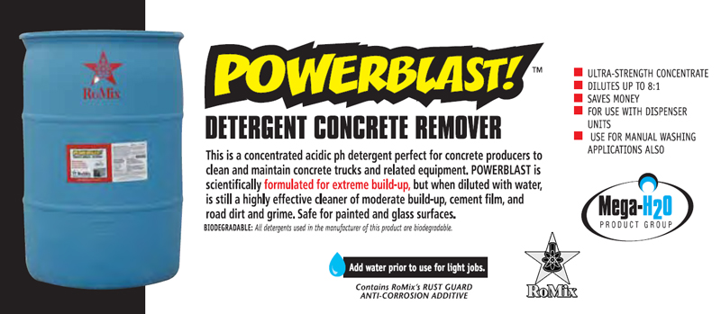 RoMix PowerBlast Detergent Concrete Remover