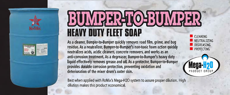 RoMix Bumper-to-Bumper ultra-concentrated heavy-duty fleet wash soap and anti-corrosion treatment